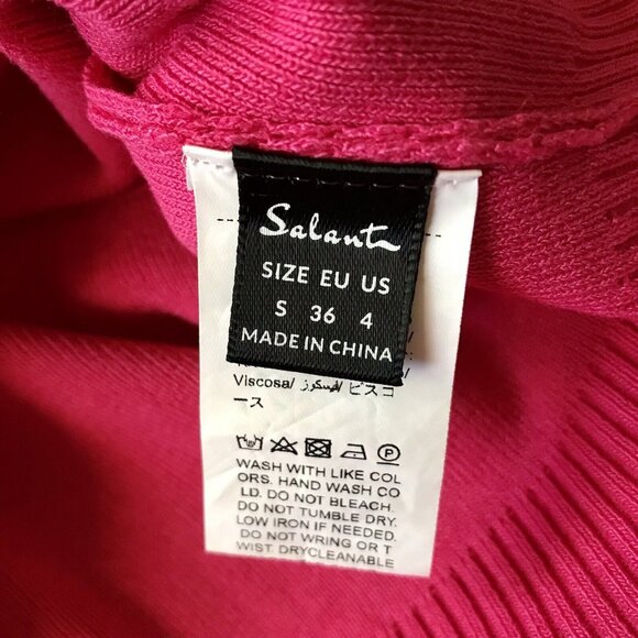Salant Knitted Hot Pink Top Size Small - Picture 7 of 7